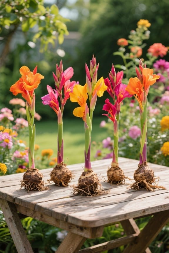 canna lily rhizomes selection