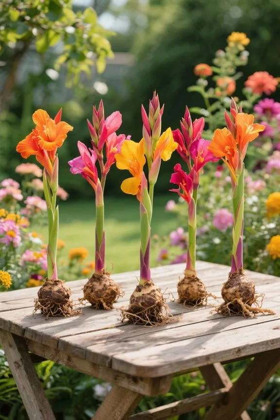 canna lily rhizomes selection