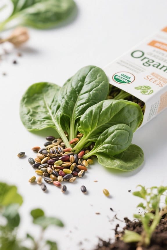 choosing organic spinach seeds