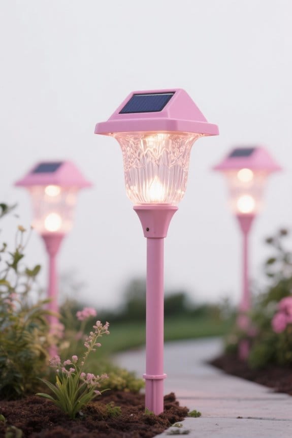choosing pink solar lights