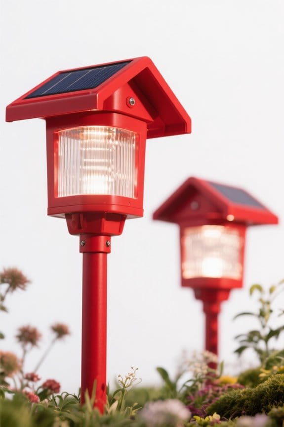 choosing red solar lights