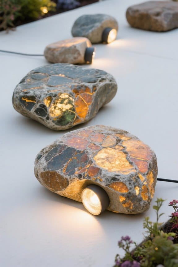 choosing river rock lights