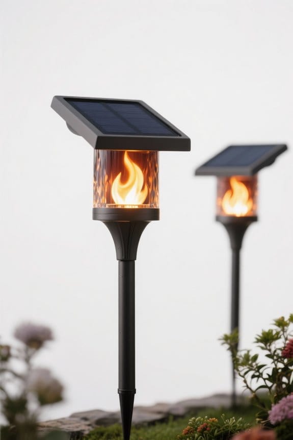 choosing solar flame lights