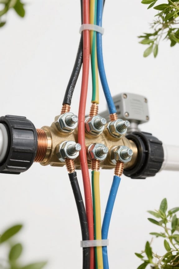 connecting solenoid common wires