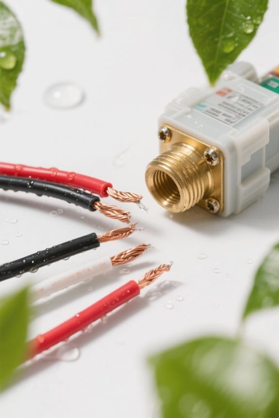 connecting valve solenoids securely