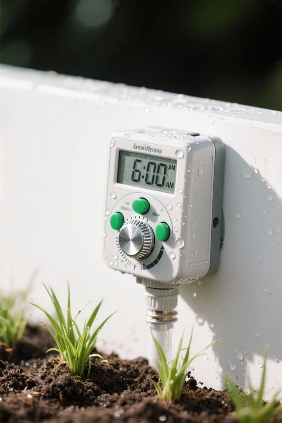 efficient sprinkler timer setup