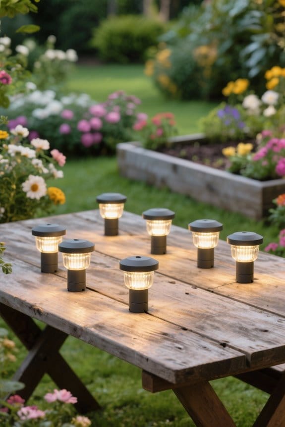 garden bed lighting options
