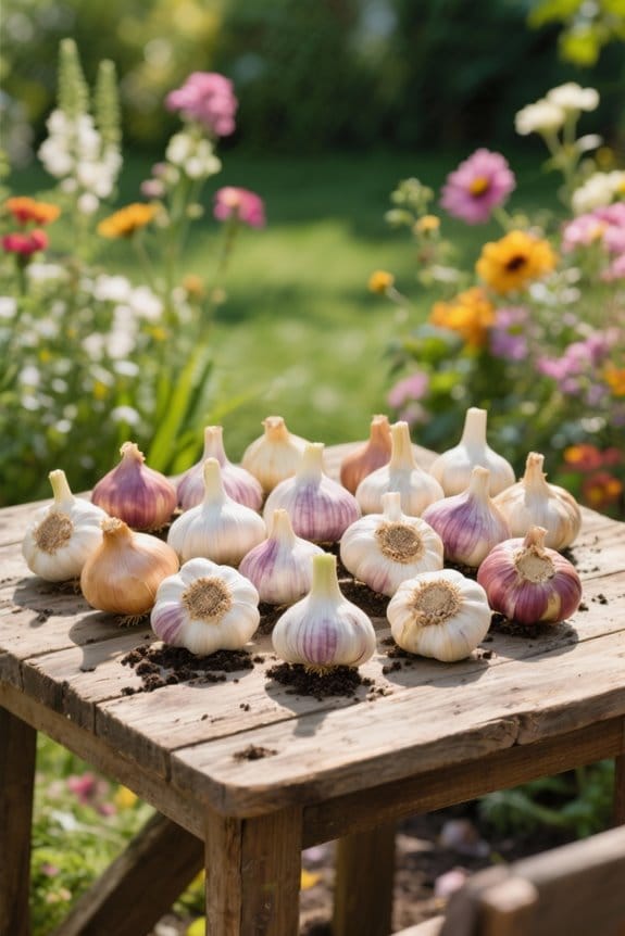 garlic bulbs planting guide