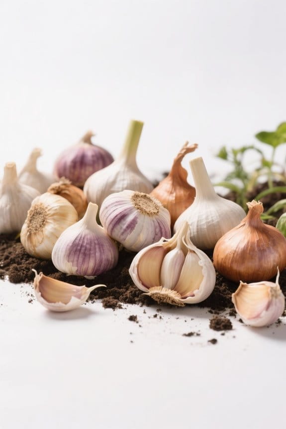 garlic variety and timing