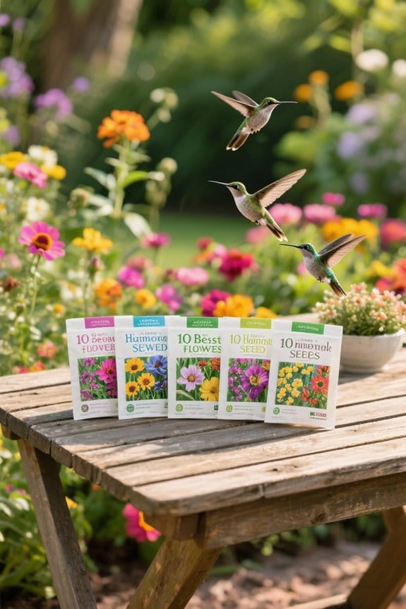 hummingbird attracting flower seeds