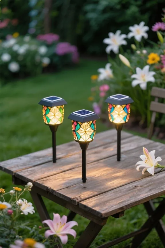 lily solar garden lights
