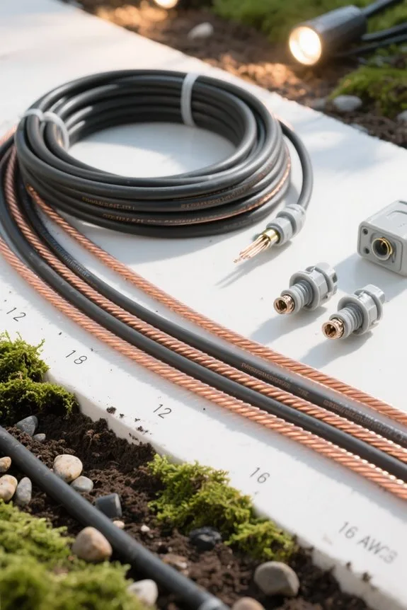 low voltage landscape wiring