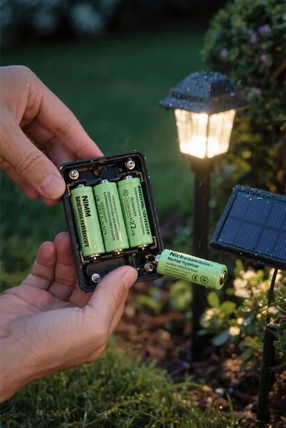 optimal solar light batteries