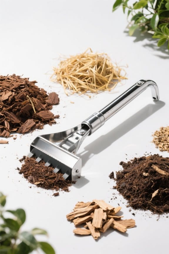 organic mulch enhances garden health