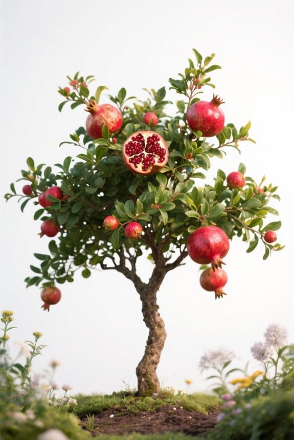 pomegranate tree growth factors