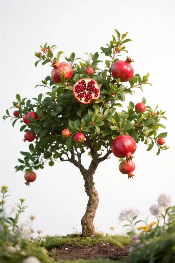 pomegranate tree growth factors