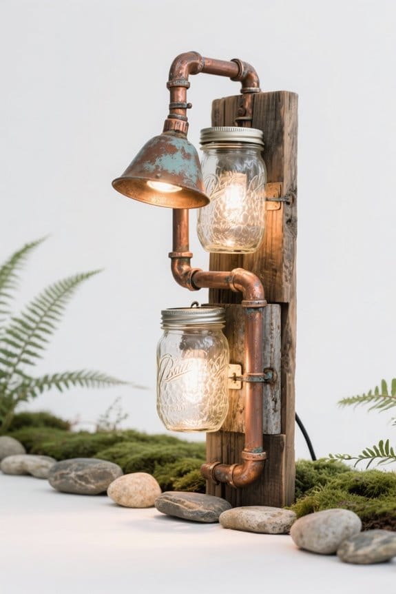 repurposed outdoor light fixtures