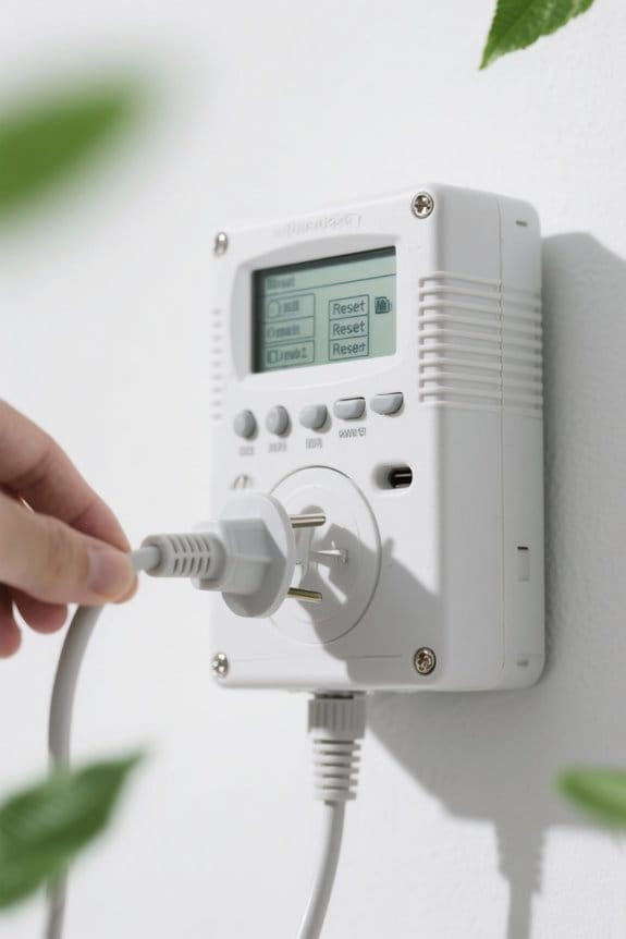 resetting sprinkler timer power