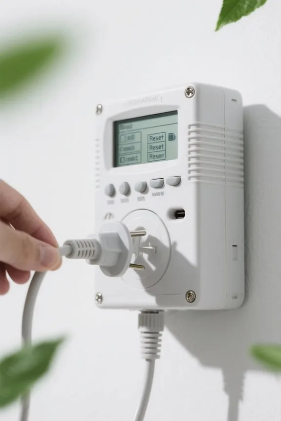 resetting sprinkler timer power