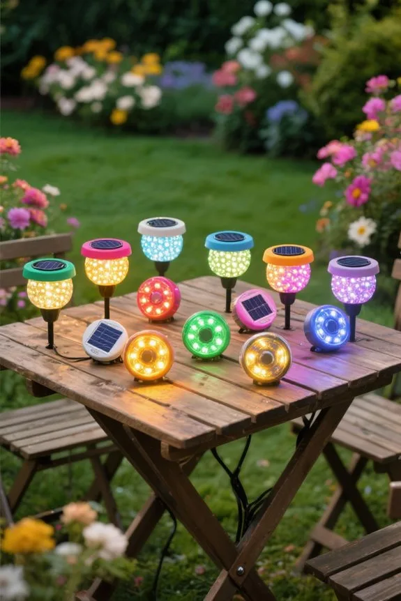 rotating solar lights guide