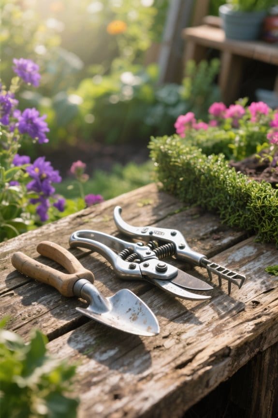sharpening garden tools effectively