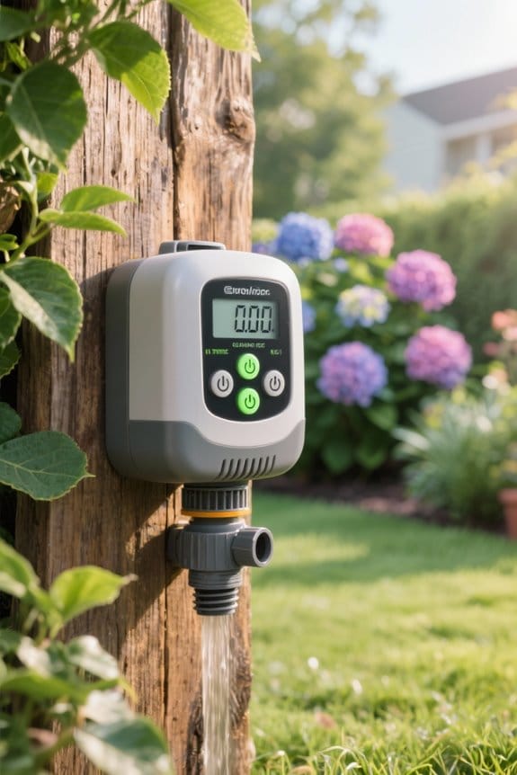 sprinkler timer power reset