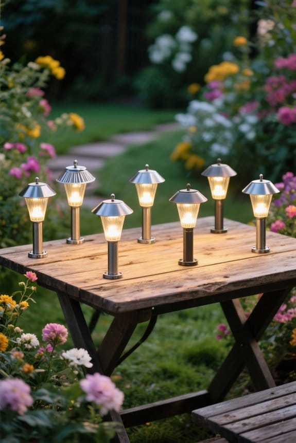 stylish metal pathway lighting