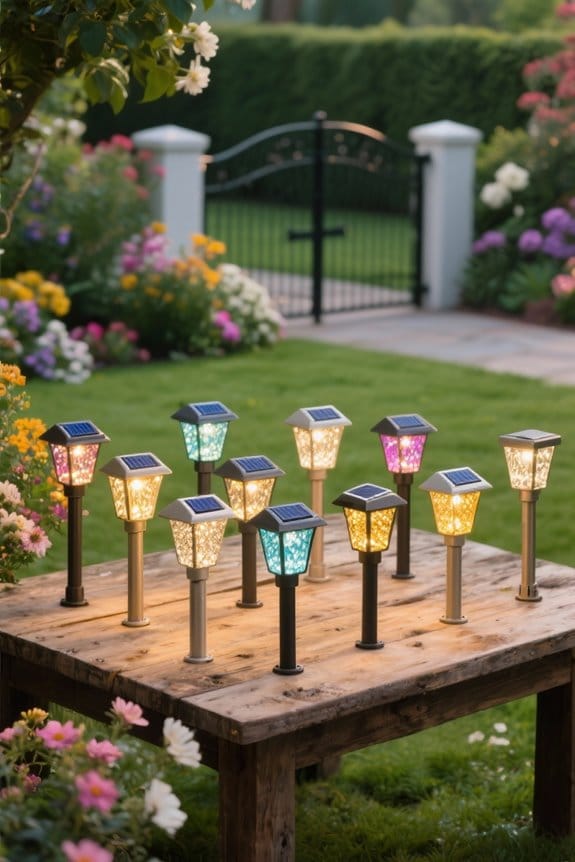 stylish solar lights driveway