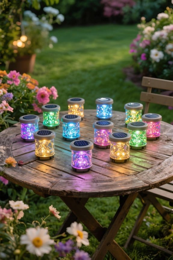 submersible solar garden lights