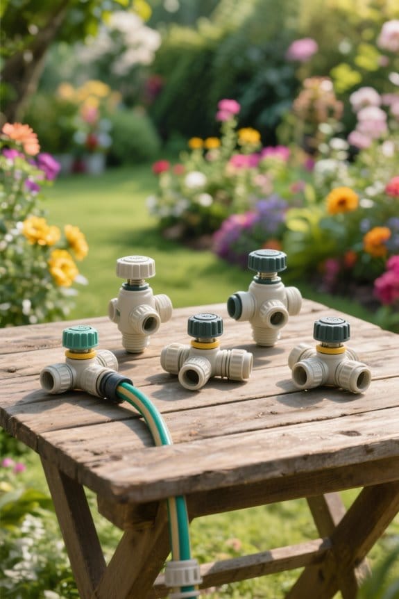 top garden hose splitters