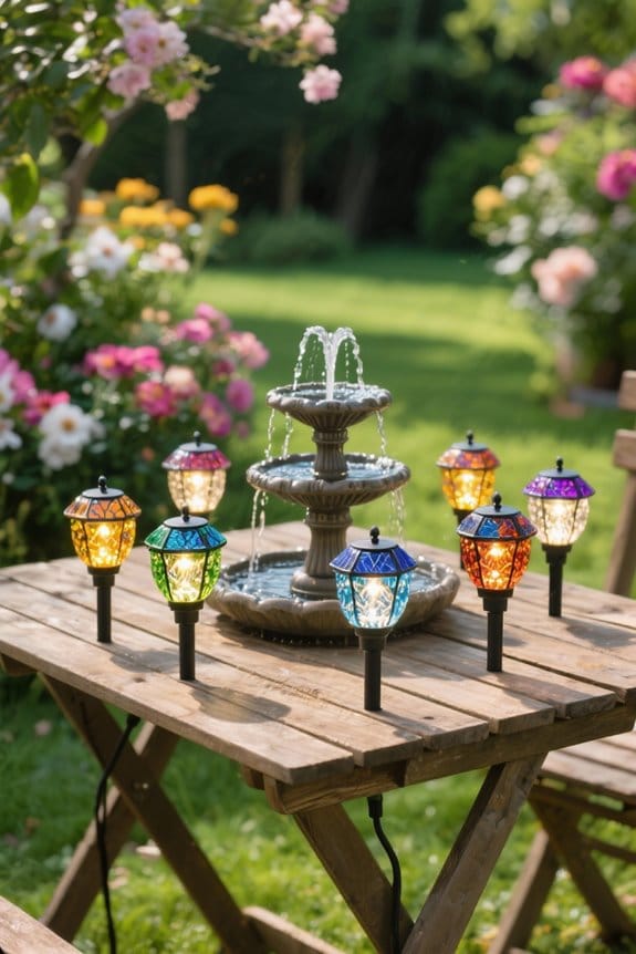 top solar fountain lights