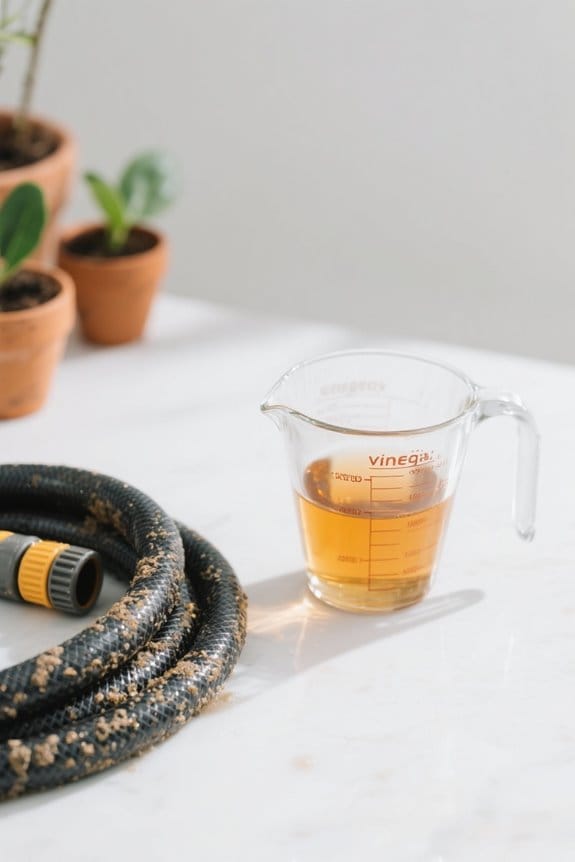vinegar solution for unclogging
