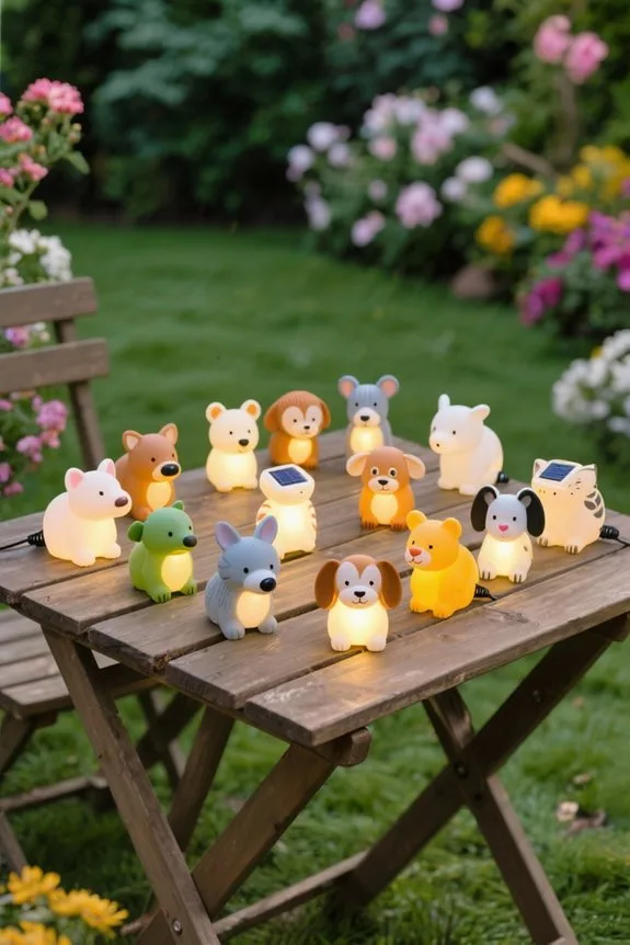 whimsical garden animal lights