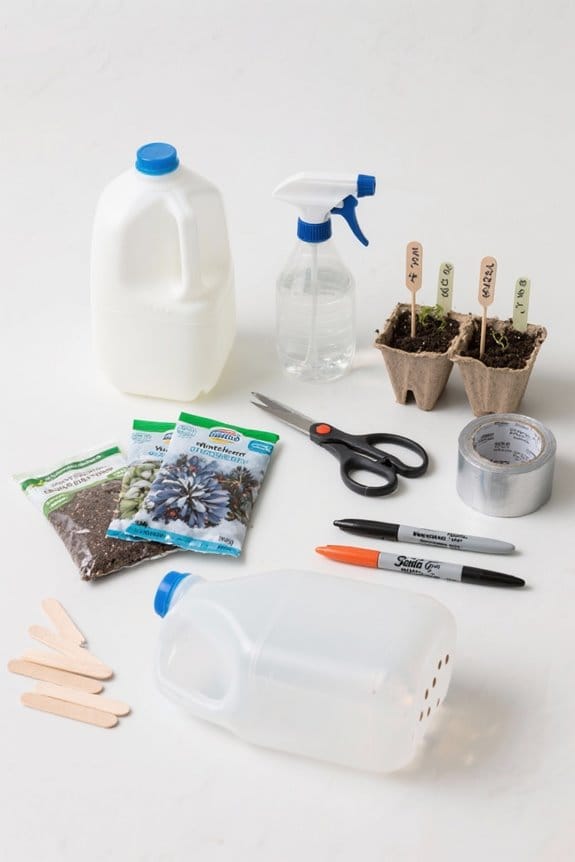 winter sowing milk jugs