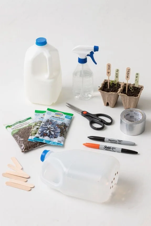 winter sowing milk jugs