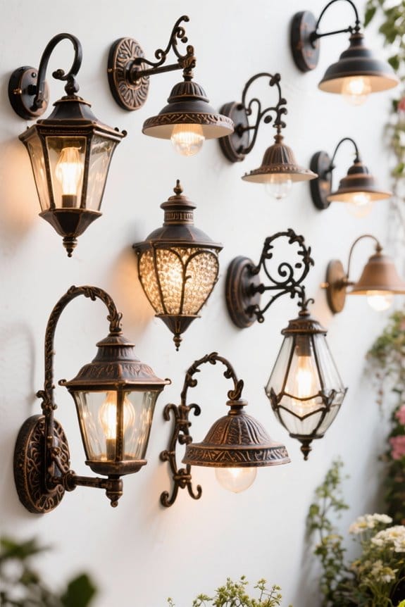 wrought iron light considerations